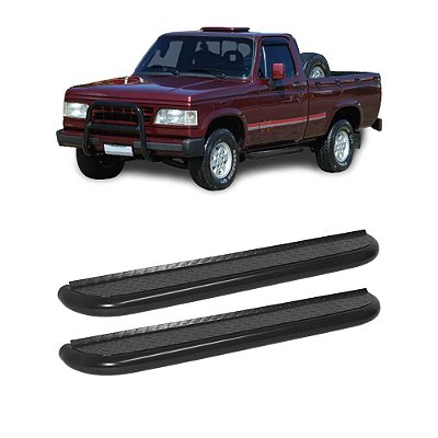 Estribo D20 1986 a 1996 Preto Plataforma