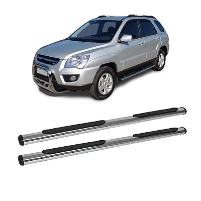 Estribo Sportage 2007 a 2010 Cromado Oblongo