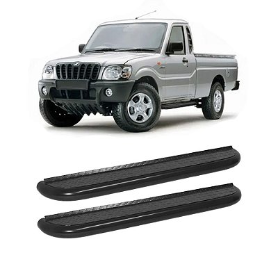 Estribo Pick-Up 2008 em diante Cabine Simples Preto