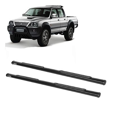 Estribo L200 Sport 2004 a 2007 2008 2009 2010 2011 Preto