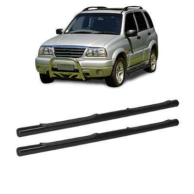 Estribo Tracker 2001 a 2009 Preto Redondo