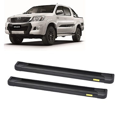 Estribo Hilux 2005 2006 2007 2008 2009 2010 a 2015 CD Preto
