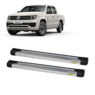 Estribo Alumínio Amarok 2010 2011 2012 2013 a 2020 Cab Dupla