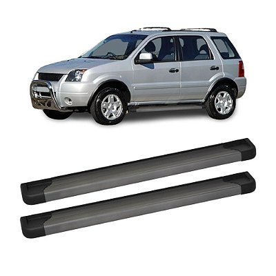 Estribo EcoSport 2004 a 2012 Aluminio Grafite