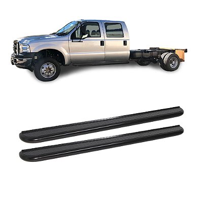 Estribo F4000 1999 a 2012 Cabine Dupla Preto Plataforma