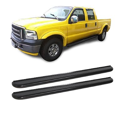 Estribo F350 1999 a 2012 Cabine Dupla Preto Plataforma