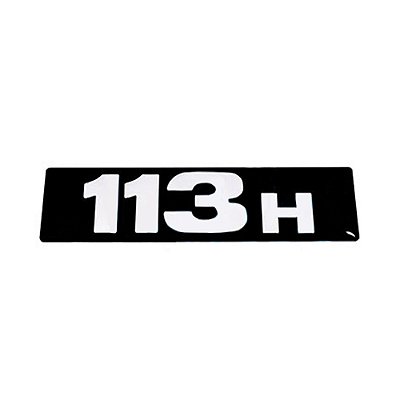 Emblema Capo Para Scania 113H - Acrilico Preto com Espelhado