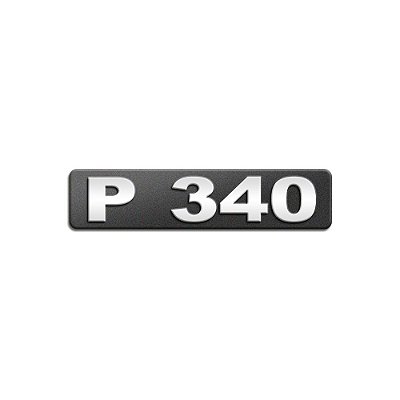 Emblema Potência Para Scania P340 Moderno - Cromado