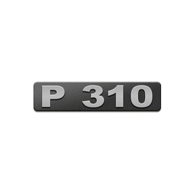 Emblema Potência Para P310 Moderno - Cinza