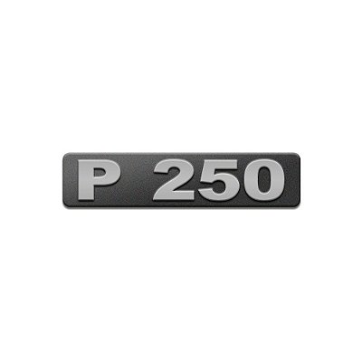 Emblema Potência Para Scania P250 Moderno - Cinza