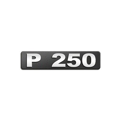 Emblema Potência - Cromado - Para P250 Moderno