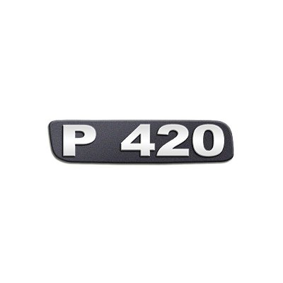 Emblema Potência Para P420 Antigo - Cromado