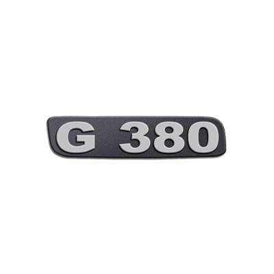 Emblema Potência Para Scania G380 Antigo - Cinza