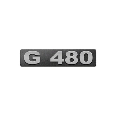 Emblema Potência Para Scania G480 Moderno - Cinza