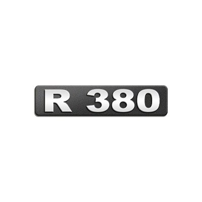 Emblema Potência Para R380 Moderno - Cromado