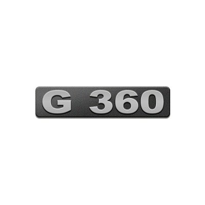 Emblema Potência Para Scania G360 Moderno - Cinza