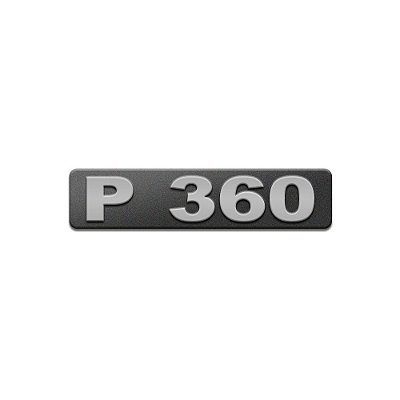 Emblema Potência Para P360 Moderno - Cinza