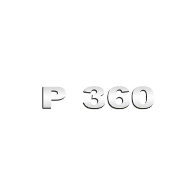 Aplique Inox Potência - Para NTG P360 - Espelhado