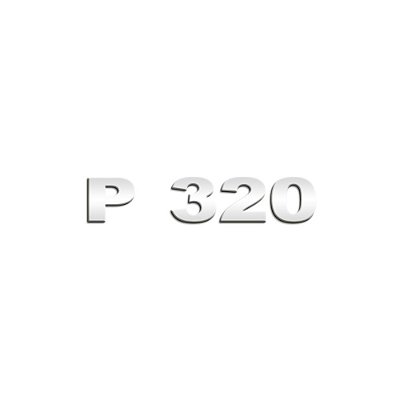 Aplique Inox Potência - Para Scania NTG P320 - Espelhado