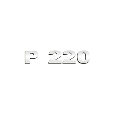 Aplique Inox Potência Para NTG P220 - Espelhado