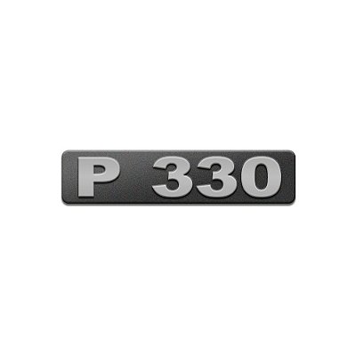 Emblema Potência - Cinza - Para P330 Moderno