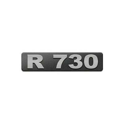Emblema Potência - Cinza - Para R730 Moderno