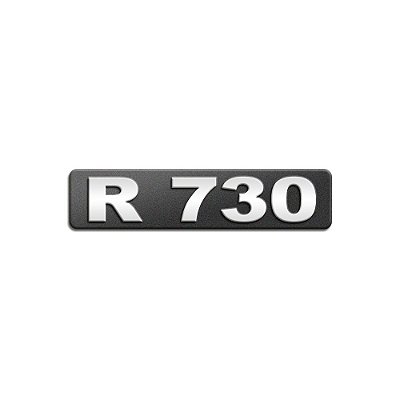 Emblema Potência Para Scania R730 Moderno - Cromado