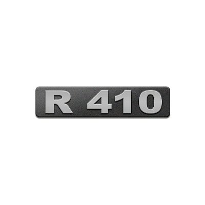 Emblema Potência Para Scania R410 Moderno - Cinza