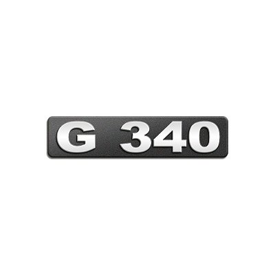 Emblema Potência - Cromado - Para G340 Moderno