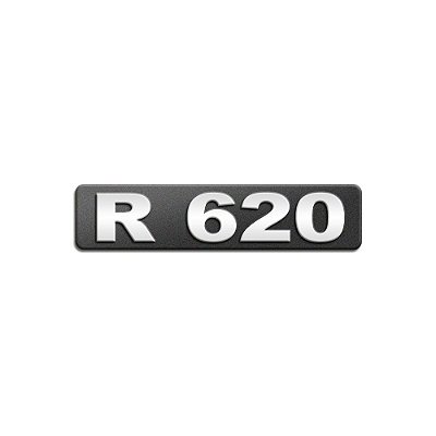 Emblema Potência Para Scania R620 Moderno - Cromado