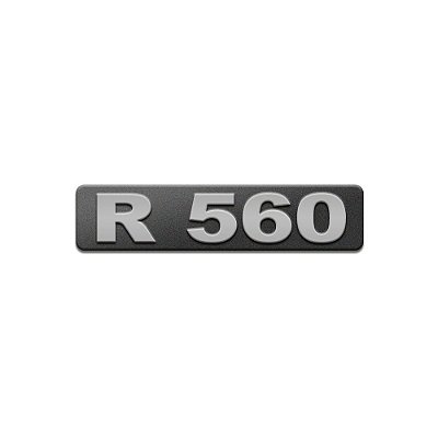 Emblema Potência Para R560 Moderno - Cinza