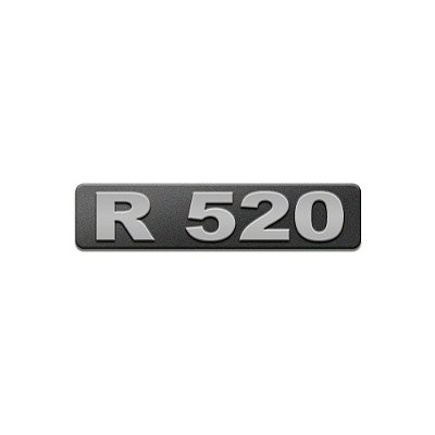 Emblema Potência Para R520 Moderno - Cinza
