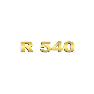 Aplique Inox Potência - Para Scania NTG R540 - Dourado