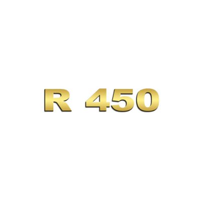 Aplique Inox Potência - Para NTG R450 - Dourado