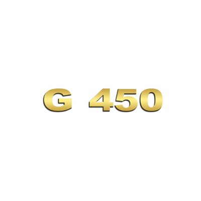 Aplique Inox Potência - Para NTG G450 - Dourado