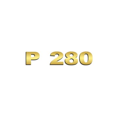 Aplique Inox Dourado Potência - Para Scania NTG P280
