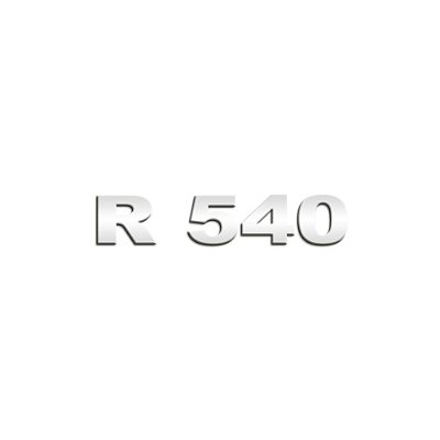 Aplique Inox Potência - Para Scania NTG R540 - Espelhado