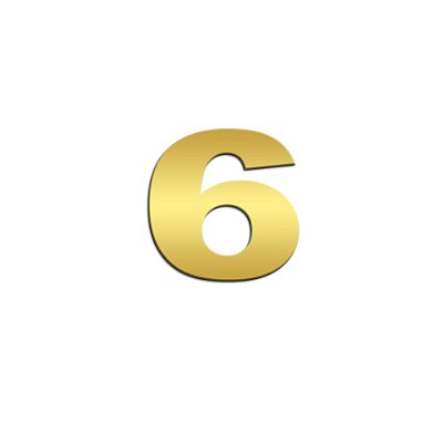 Número 6 Potência Para NTG Inox Dourado