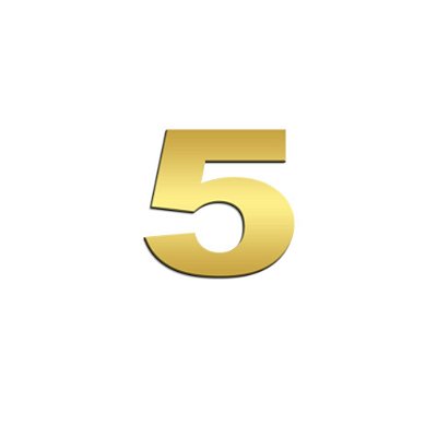 Número 5 (cinco) Potência Para Scania NTG Inox Dourado