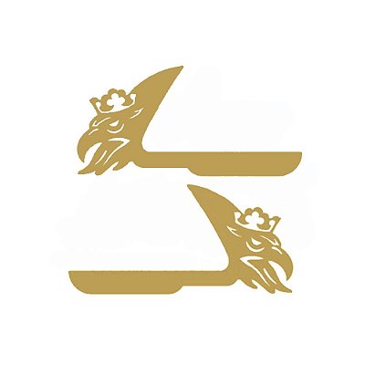 Aplique Maçaneta Grifão Para SC 1998 1999 2000 Dourado