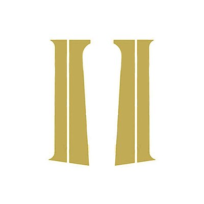 Conjunto Coluna Porta Para Scania 2016 2017 2018 Dourado
