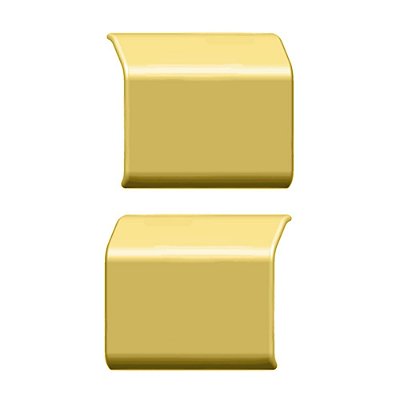 Aplique Clean Dobradiça Para Lama p Scania 1998/2018 Dourado