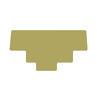 Aplique Liso Caixa Bateria Para SC S4 S5 Dourado