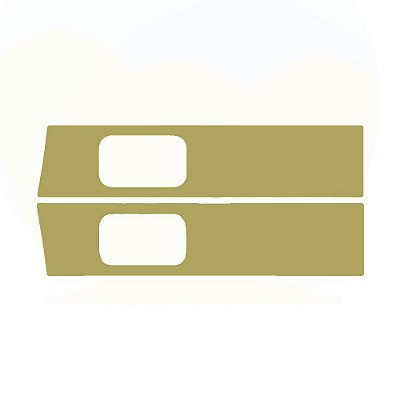 Aplique Estribo Para Scania S4 2006 2007 Dourado