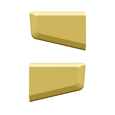 Aplique Tela Grade Inferior Para Streamline Dourado