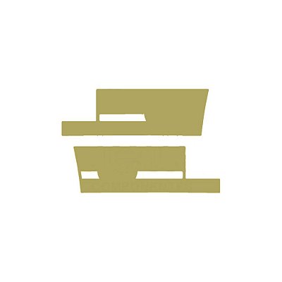 Aplique Estribo Para Scania Griffin Edition Dourado Par