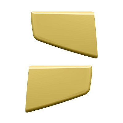 Par Aplique Tela Grade Superior Para S5 Dourado