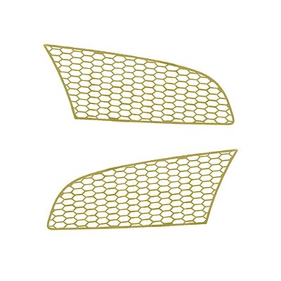 Aplique Central Entrada Ar Para Scania S5 P Antigo Dourado