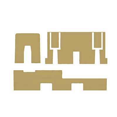 Aplique Caixa Bateria Para Scania 113 Dourado Jogo