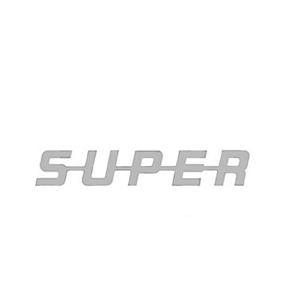 Palavra 'Super' Grade Dianteira Para Scania Espelhado
